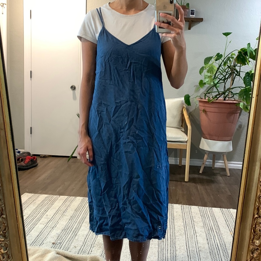 Gap “denim” midi dress